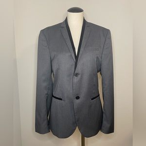 Men Dark Gray Blazer